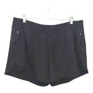 Athletic Works Womens Black Running Shorts XL (16-18)